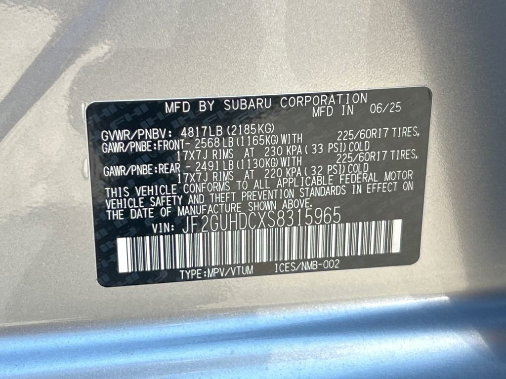 New 2025 Subaru Crosstrek 2.5i Premium image 30