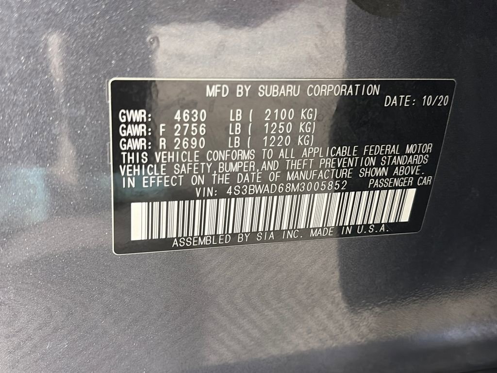 Used 2021 Subaru Legacy Premium image 9