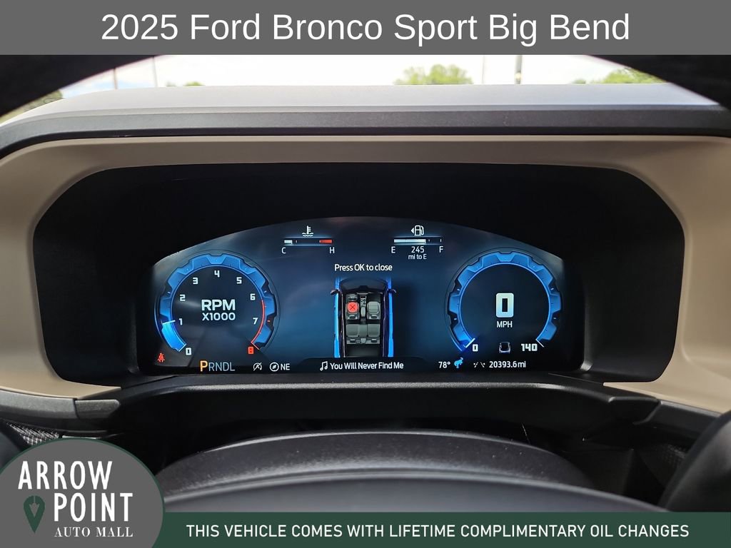 Used 2025 Ford Bronco Sport Big Bend w/ Convenience Package AWD/4WD image 26
