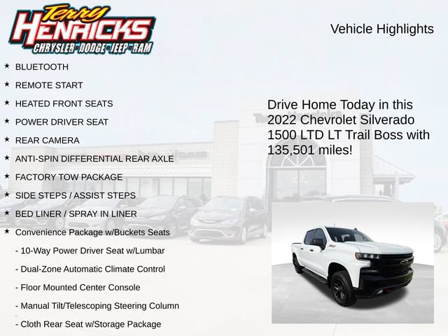Used 2022 Chevrolet Silverado 1500 LT Trail Boss w/ Convenience Package II AWD/4WD image 4