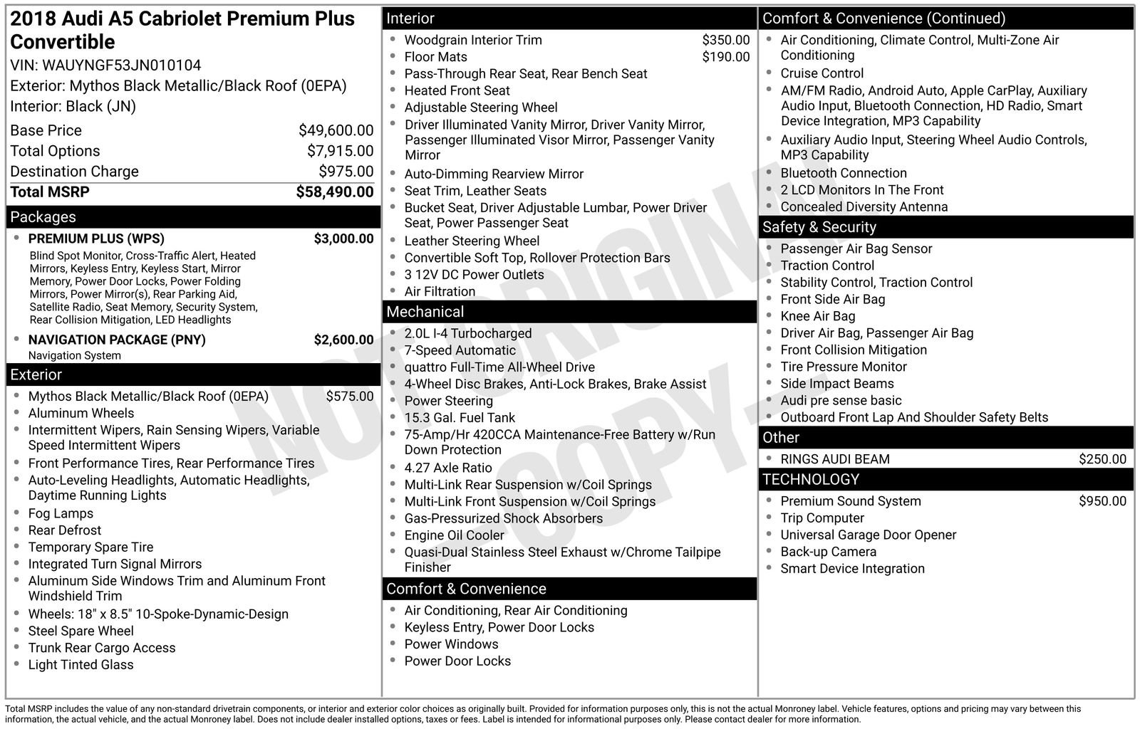 Used 2018 Audi A5 2.0T Premium Plus w/ Premium Plus image 4