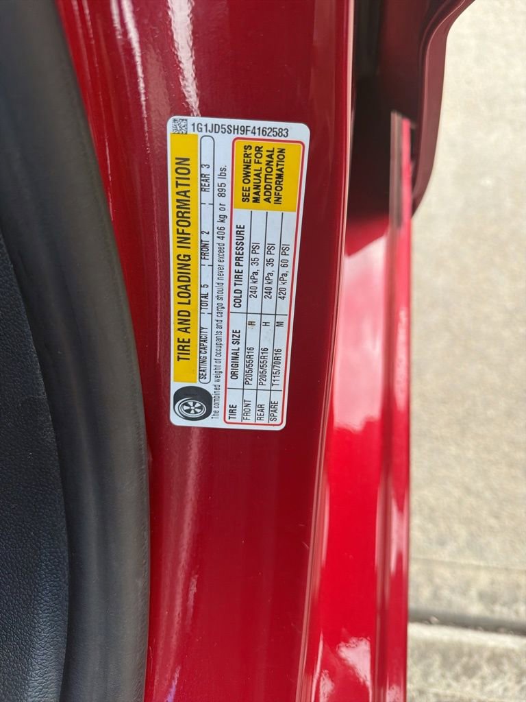 Used 2015 Chevrolet Sonic LT w/ Wheels and Fog Lamp Package image 48