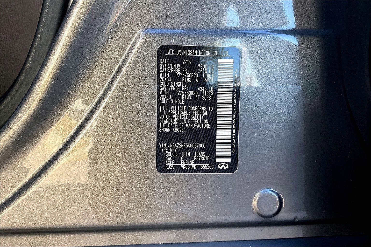 Used 2019 INFINITI QX80 Luxe image 35