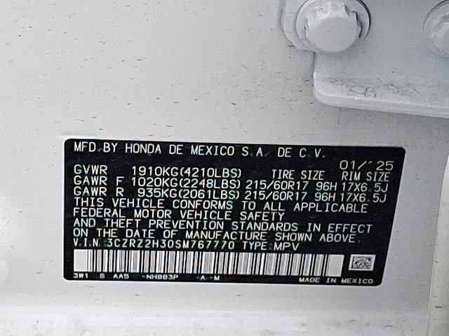 Certified 2025 Honda HR-V LX image 22