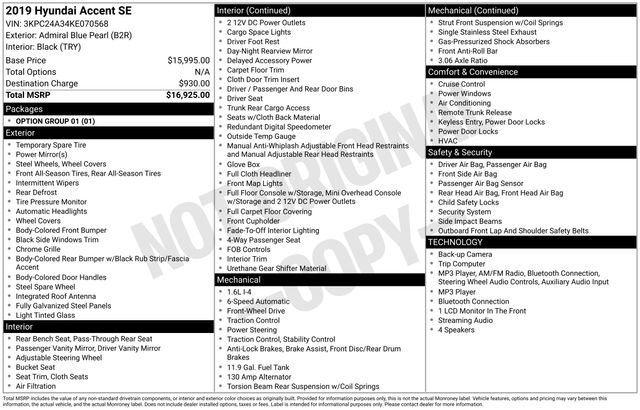 Used 2019 Hyundai Accent SE FWD image 6