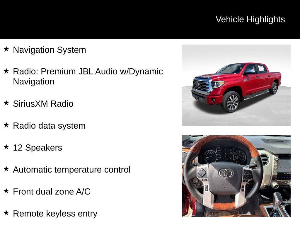Used 2020 Toyota Tundra 1794 Edition AWD/4WD image 10