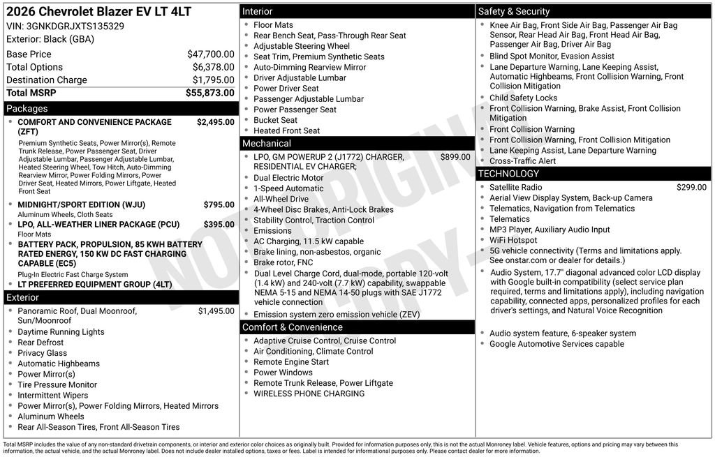 New 2026 Chevrolet Blazer EV LT AWD/4WD image 4