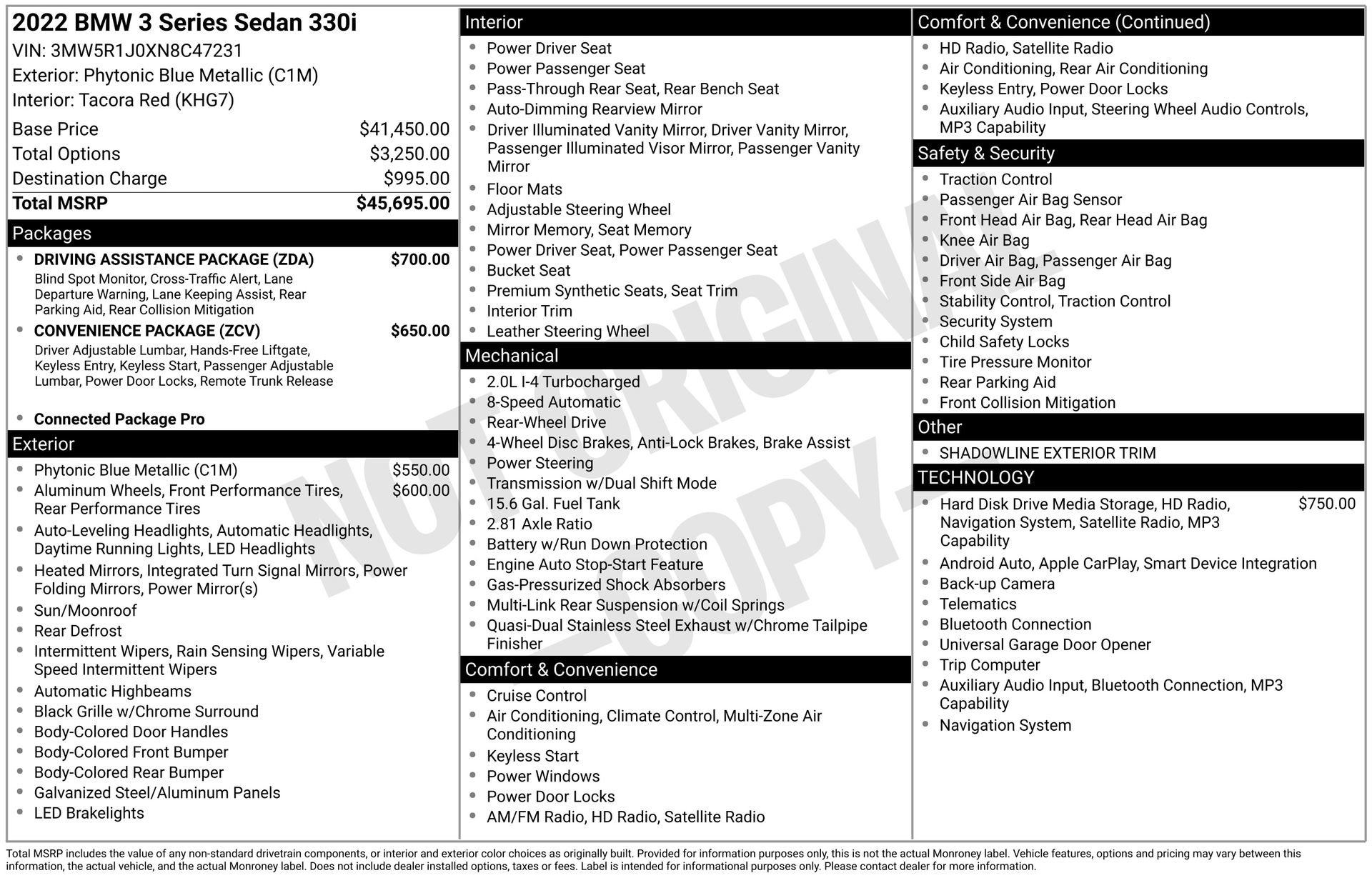 Used 2022 BMW 330i Sedan w/ Driving Assistance Package image 40