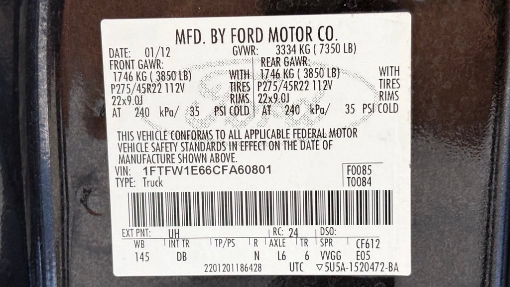 Used 2012 Ford F150 Harley-Davidson AWD/4WD image 49