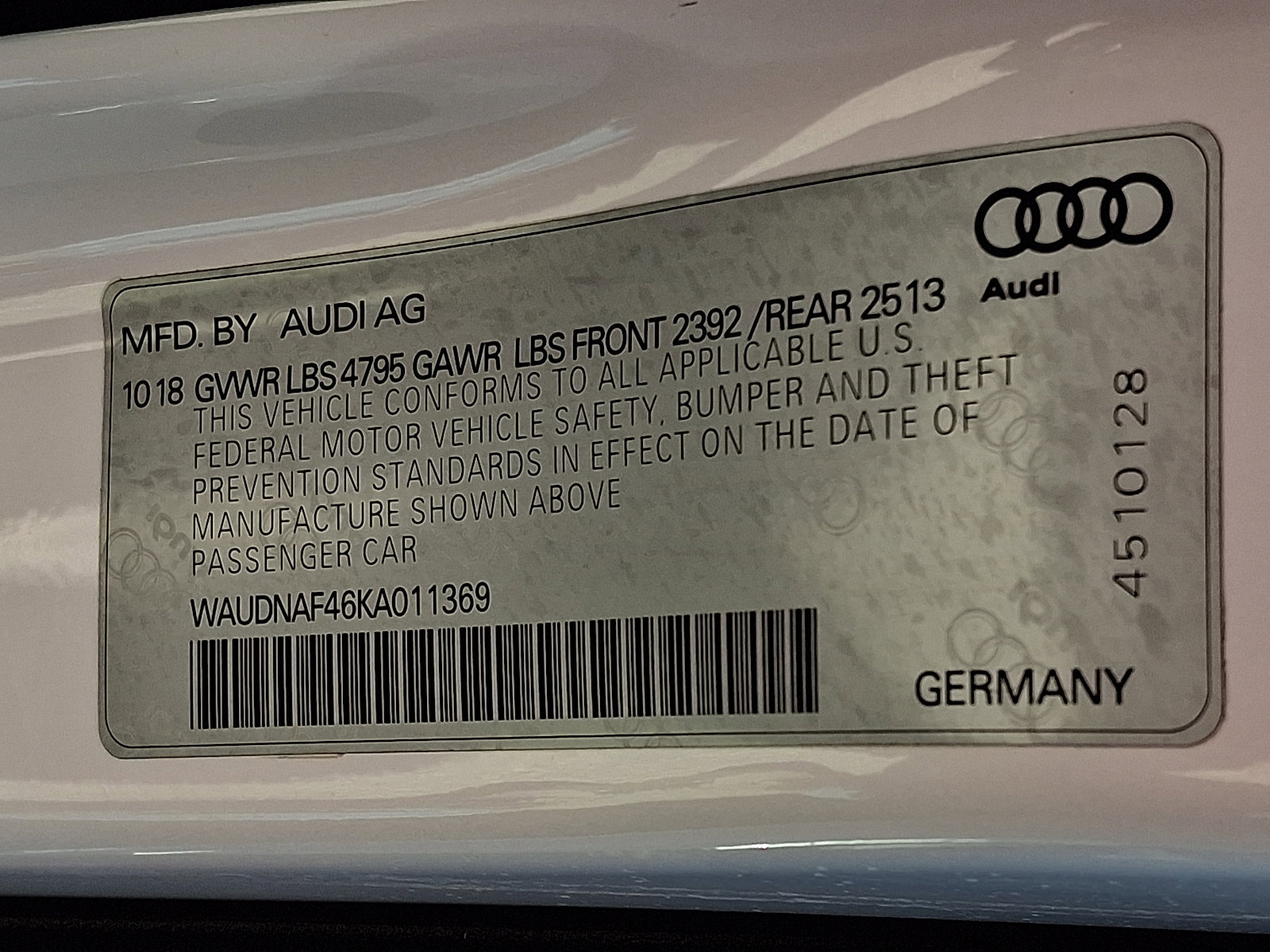 Used 2019 Audi A4 2.0T Premium w/ Convenience Package image 28