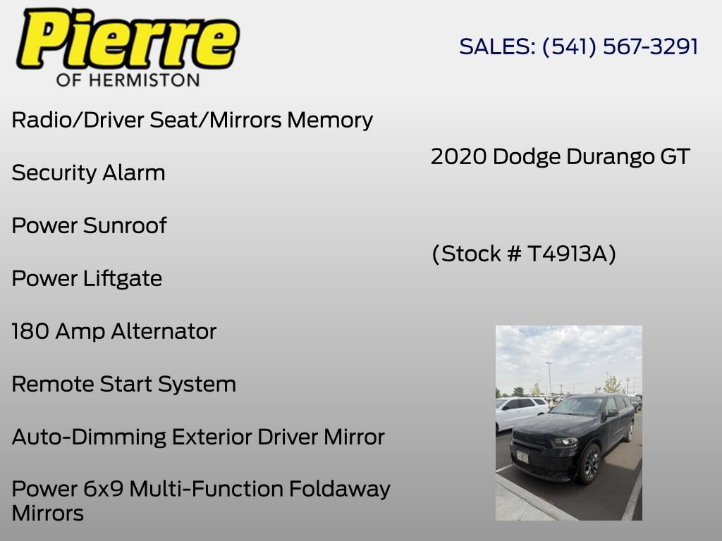 Used 2020 Dodge Durango GT AWD/4WD image 11
