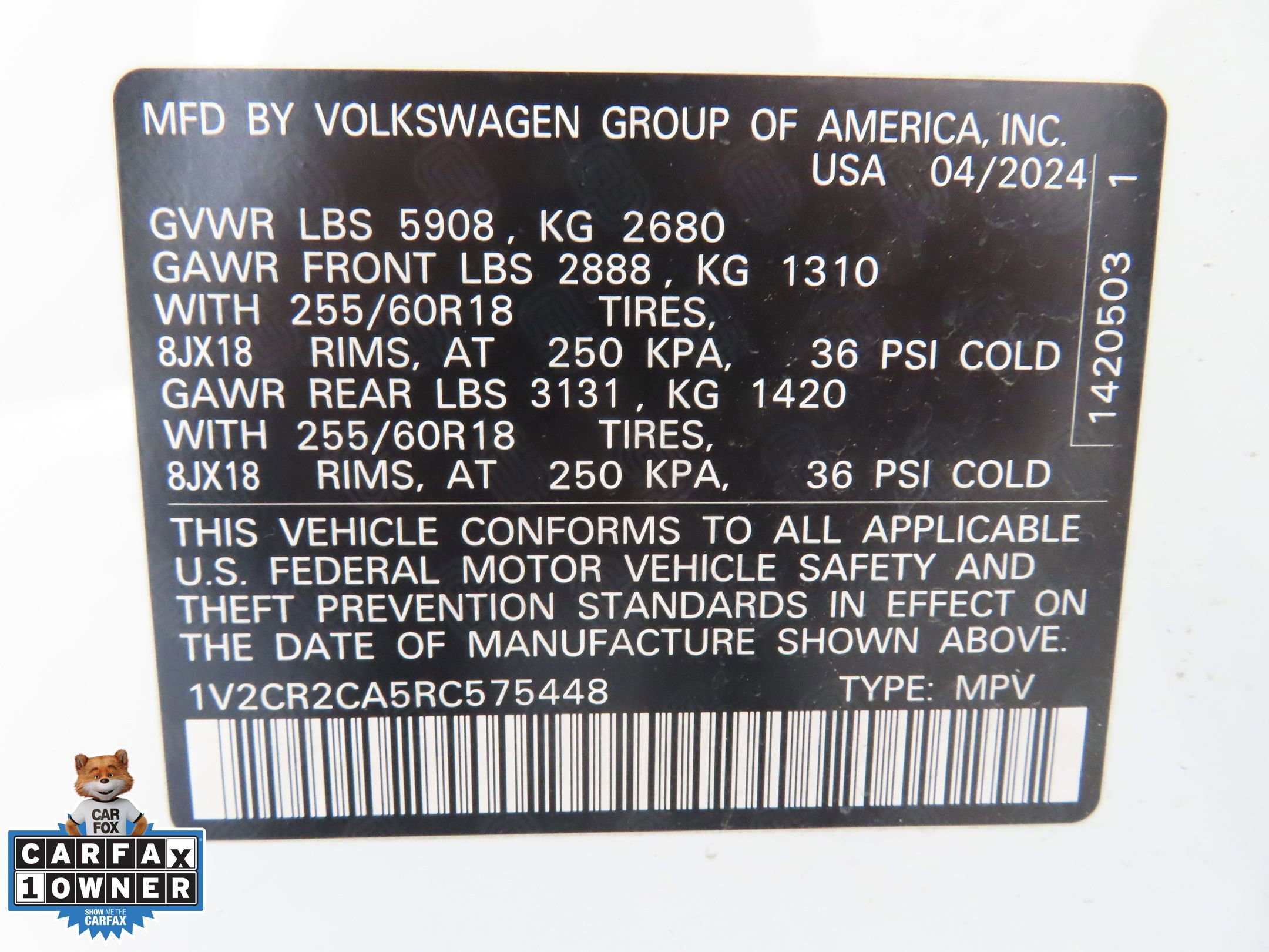 Used 2024 Volkswagen Atlas Peak Edition SE AWD/4WD image 31