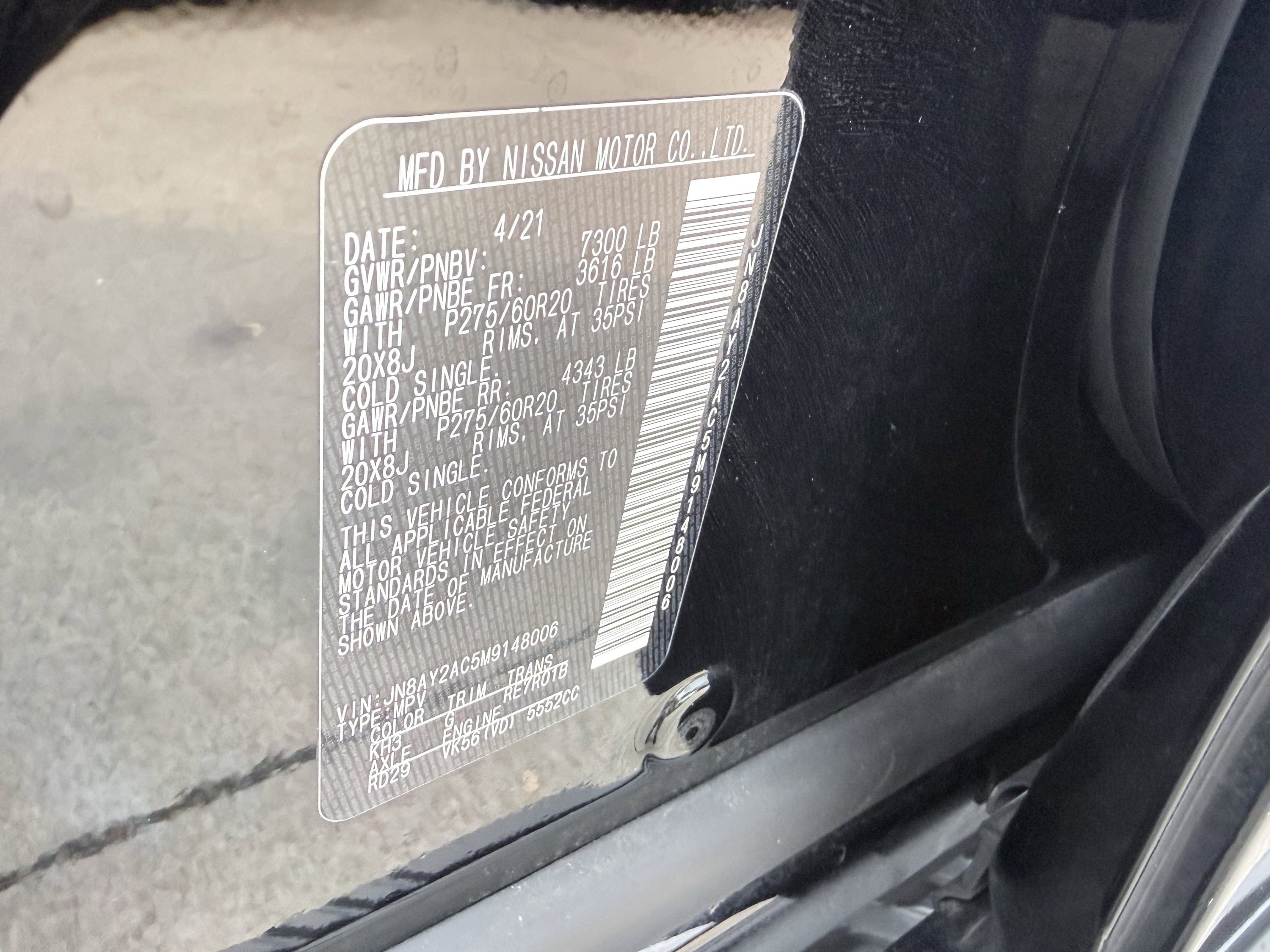 Used 2021 Nissan Armada SV w/ SV Appearance Package image 29