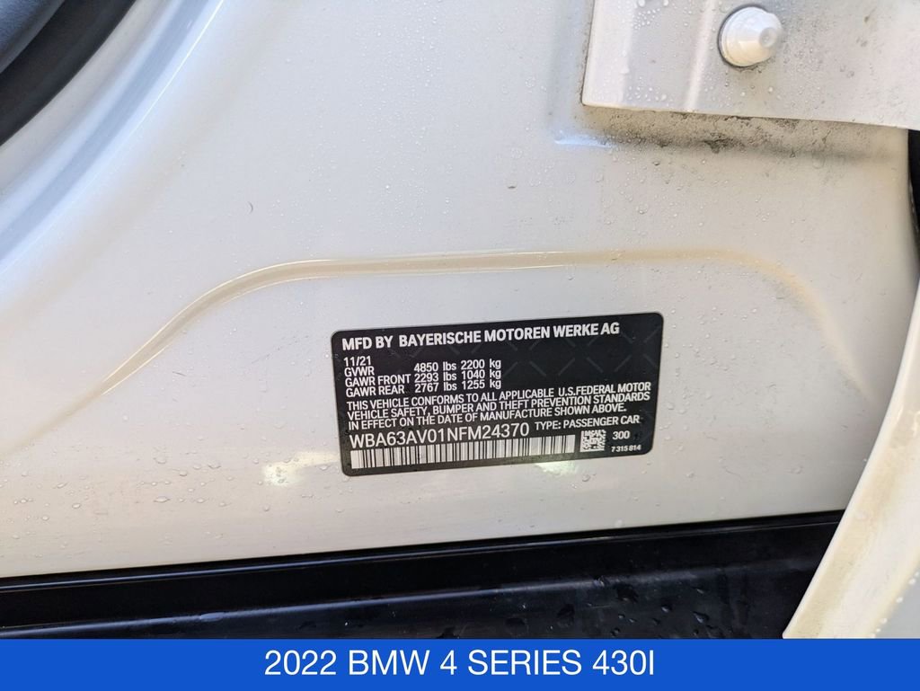 Used 2022 BMW 430i Gran Coupe w/ Premium Package 2 image 40