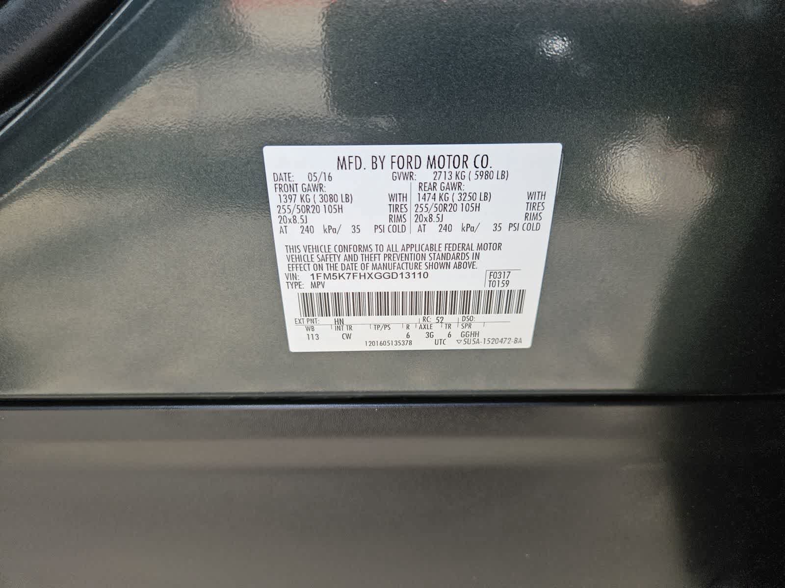 Used 2016 Ford Explorer Limited w/ Equipment Group 301A FWD image 35