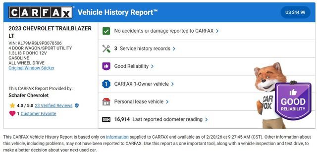 Used 2023 Chevrolet TrailBlazer LT w/ Convenience Package image 5