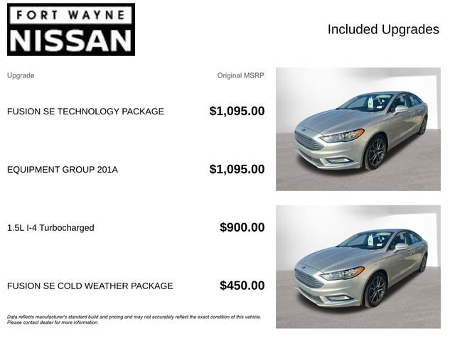 Used 2017 Ford Fusion SE w/ Equipment Group 201A image 4