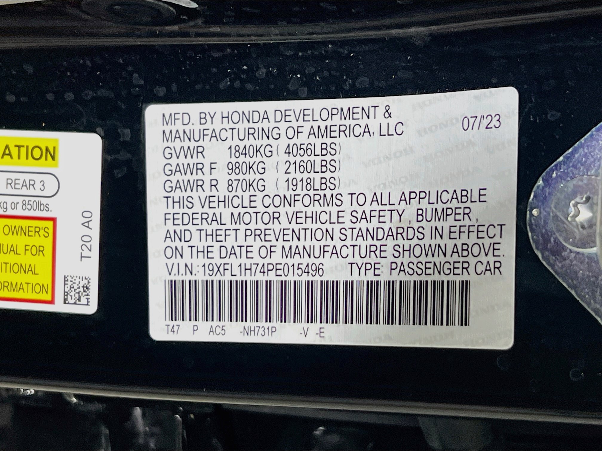 Used 2023 Honda Civic EX-L image 31