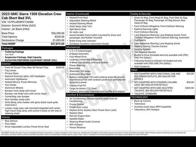 Certified 2023 GMC Sierra 1500 Elevation AWD/4WD image 27