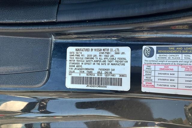 Used 2012 Nissan 370Z Touring w/ Sport Pkg image 17