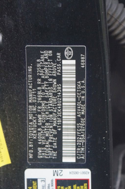 Used 2011 Toyota Camry SE w/ SE Extra-Value Pkg #1 FWD image 17