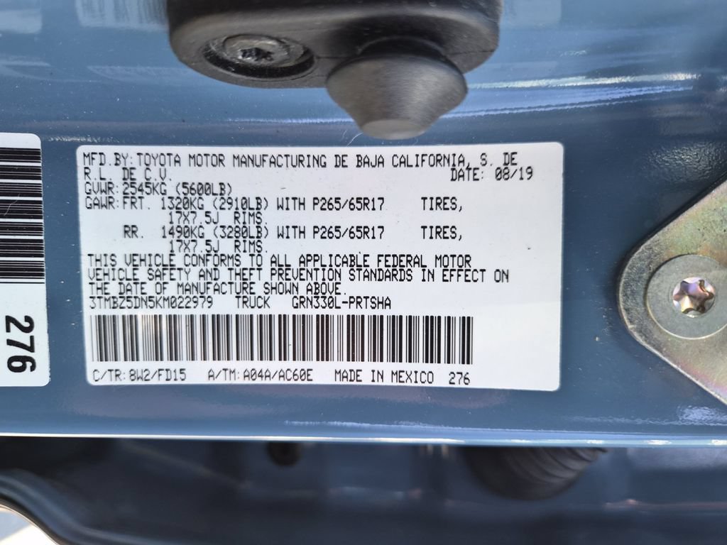 Used 2019 Toyota Tacoma TRD Sport w/ Technology Package RWD image 25