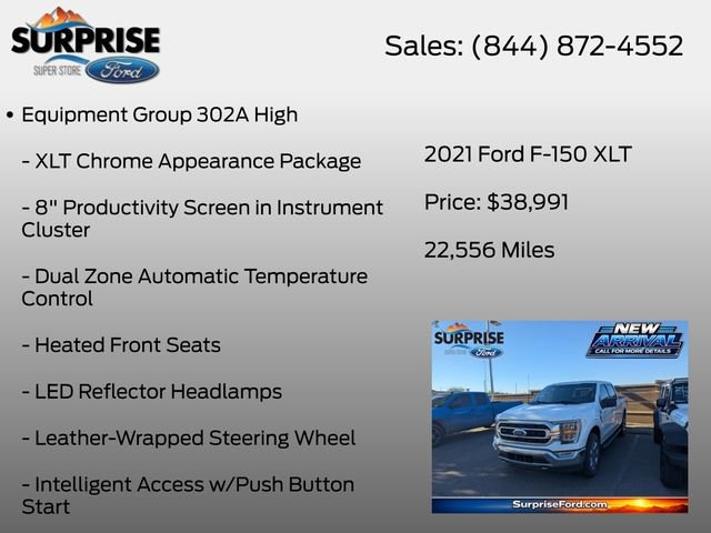 Used 2021 Ford F150 XLT w/ Equipment Group 302A High AWD/4WD image 13