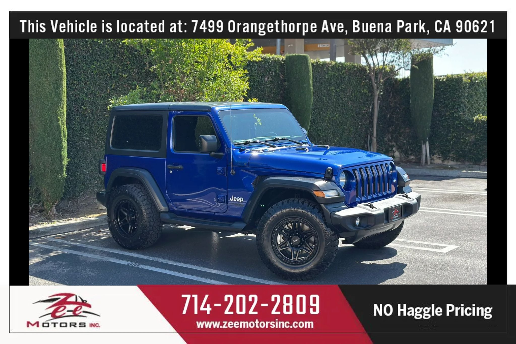 Used 2019 Jeep Wrangler Sport AWD/4WD image 1
