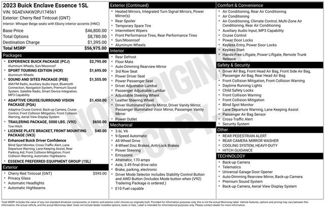 Certified 2023 Buick Enclave Essence w/ Experience Buick Package image 5