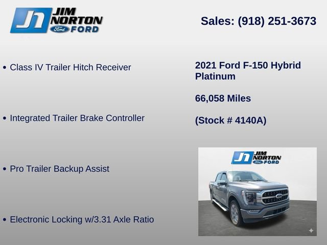 Used 2021 Ford F150 Platinum w/ Equipment Group 701A High AWD/4WD image 17