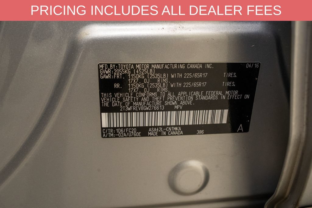 Used 2016 Toyota RAV4 XLE FWD image 20