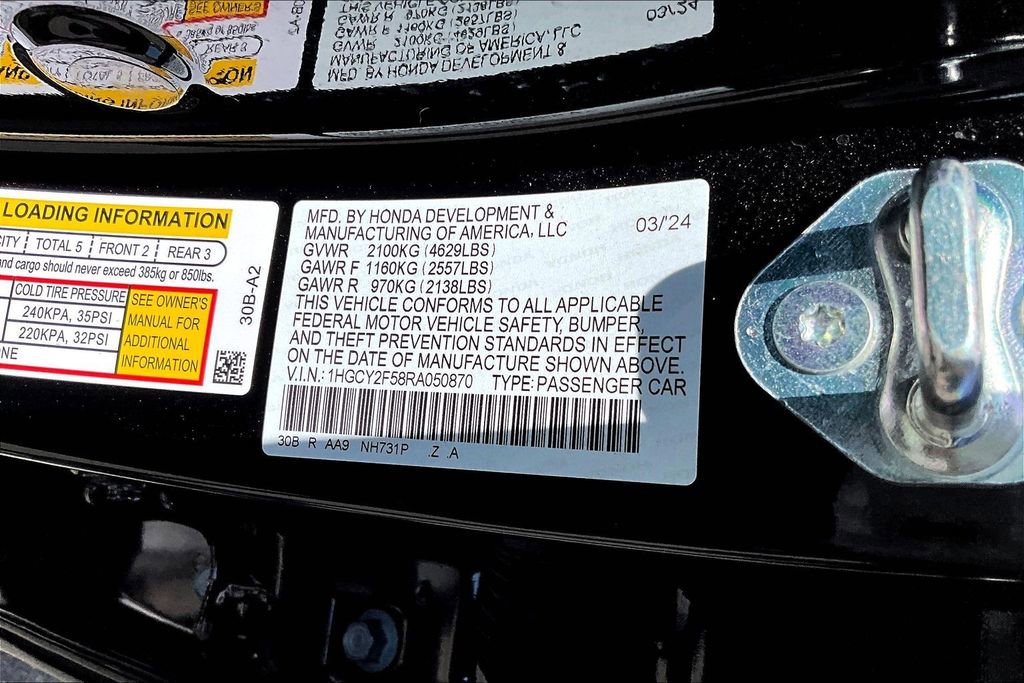 Certified 2024 Honda Accord Sport image 14