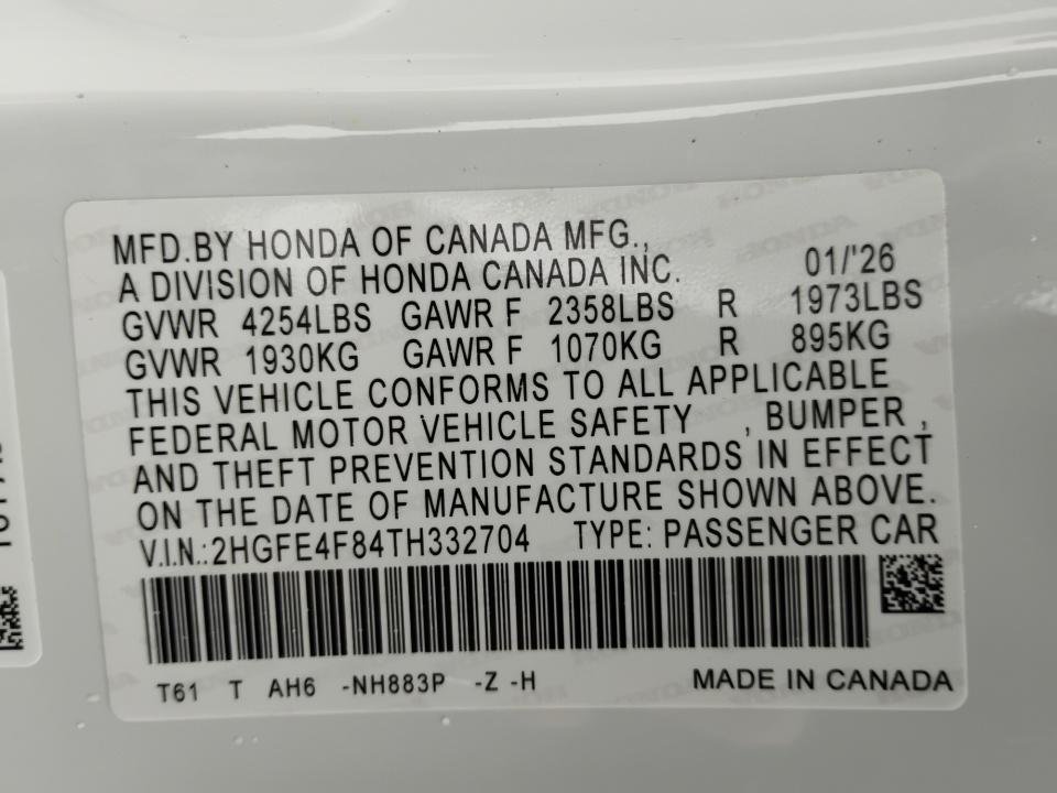 Certified 2026 Honda Civic Sport image 35