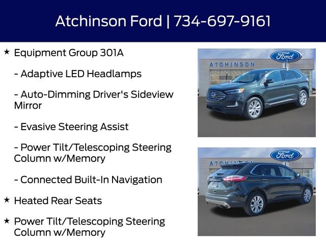 Certified 2023 Ford Edge Titanium w/ Equipment Group 301A AWD/4WD image 17