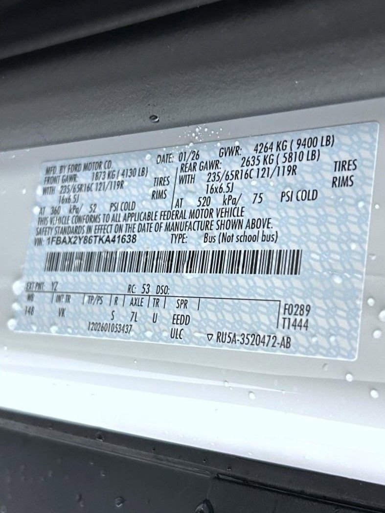 New 2026 Ford Transit 350 XL RWD image 23