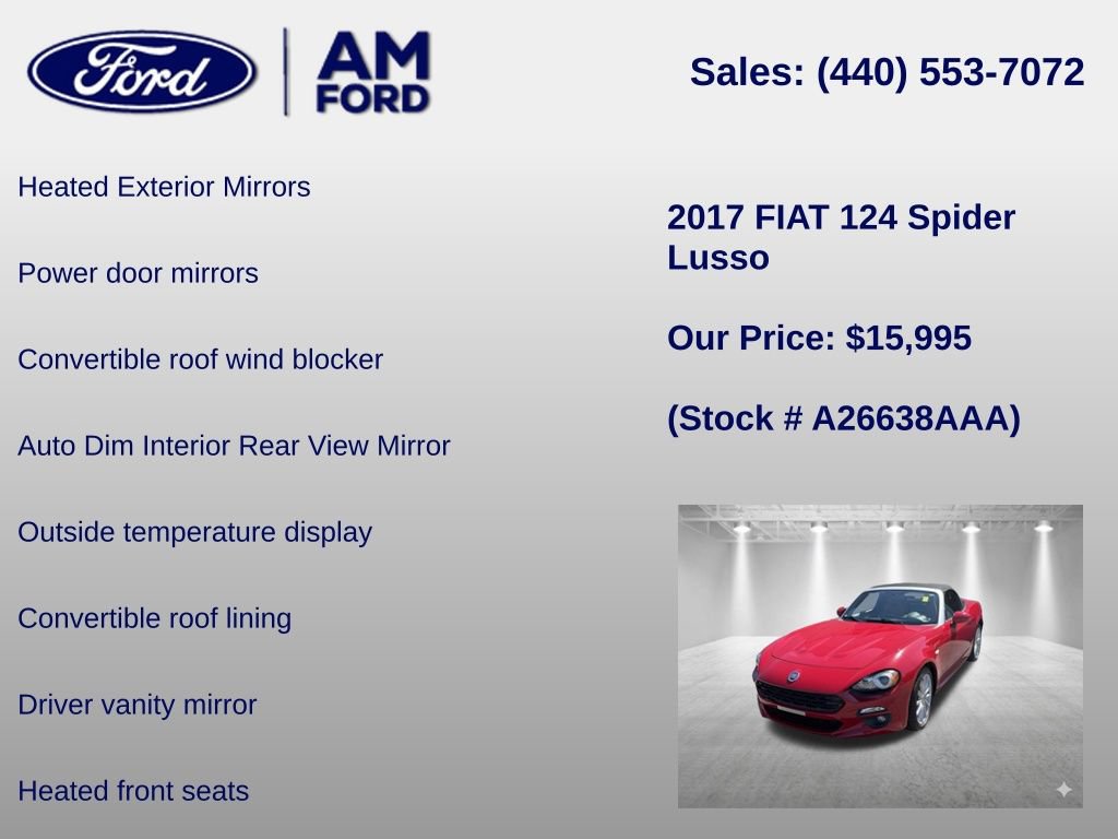 Used 2017 FIAT 124 Spider Lusso RWD image 24