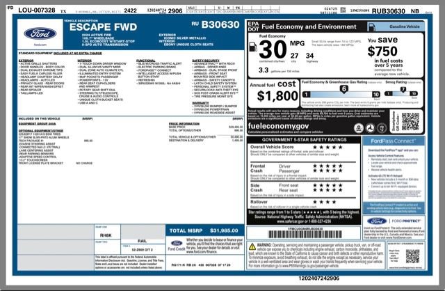 Used 2024 Ford Escape Active w/ Tech Pack #1 FWD image 32