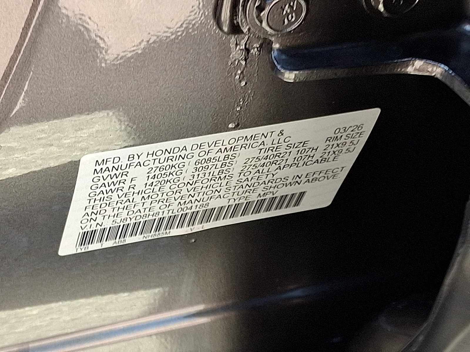 New 2026 Acura MDX Type S image 20