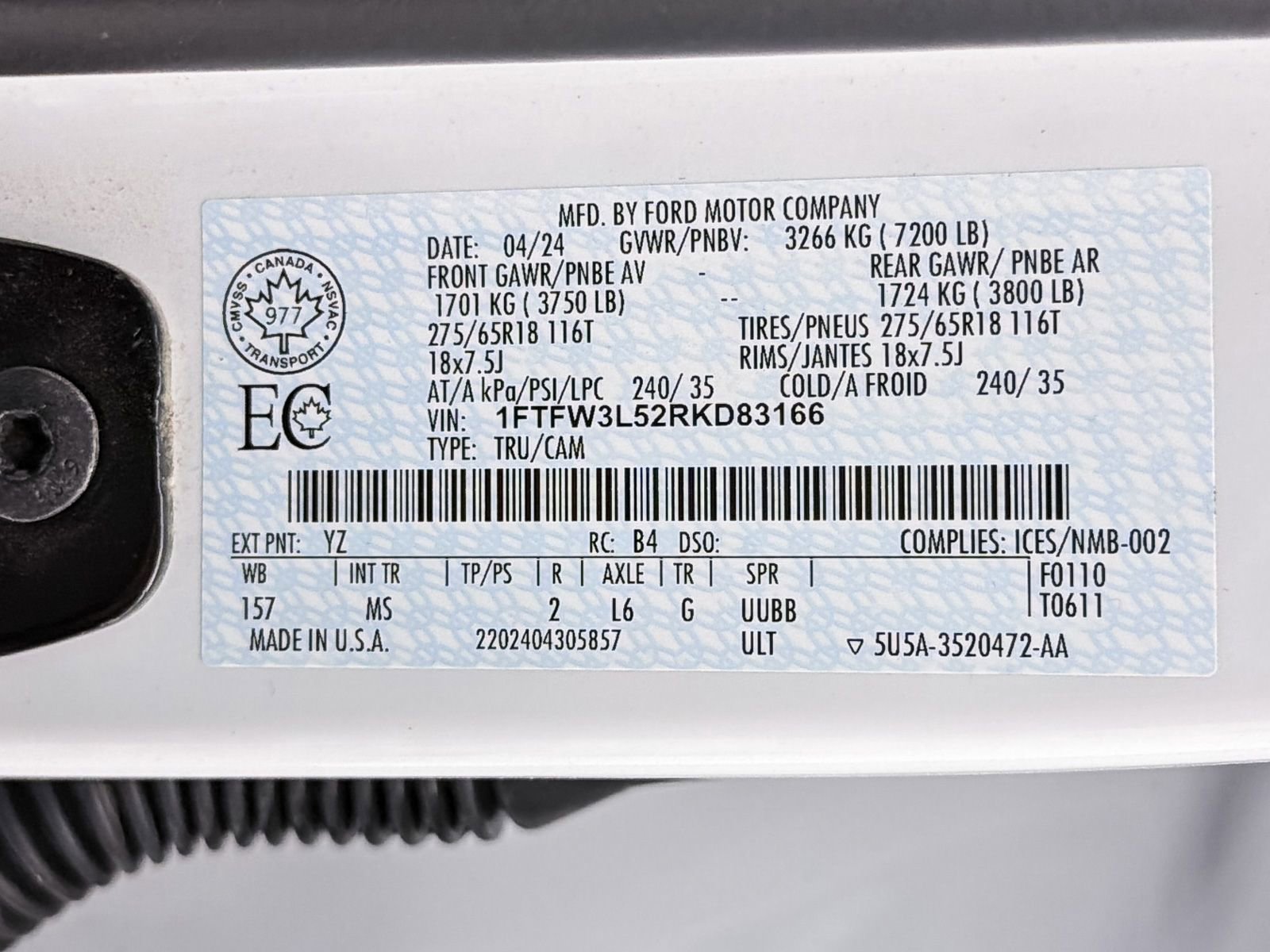 Used 2024 Ford F150 XLT w/ Tow/Haul Package image 30