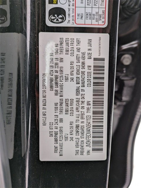 Certified 2022 MAZDA CX-5 AWD 2.5 S w/ Premium Package image 10