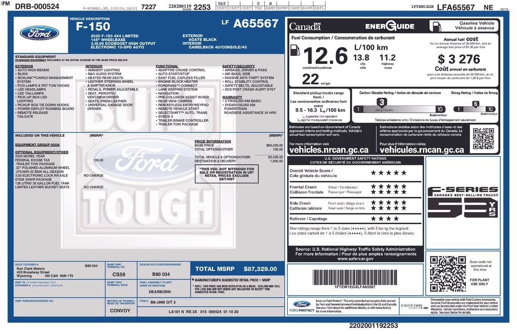 Used 2020 Ford F150 Limited AWD/4WD image 47