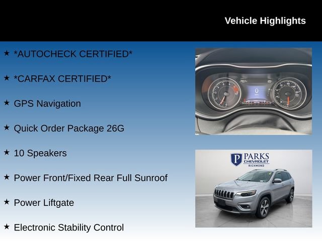 Used 2019 Jeep Cherokee Limited AWD/4WD image 4