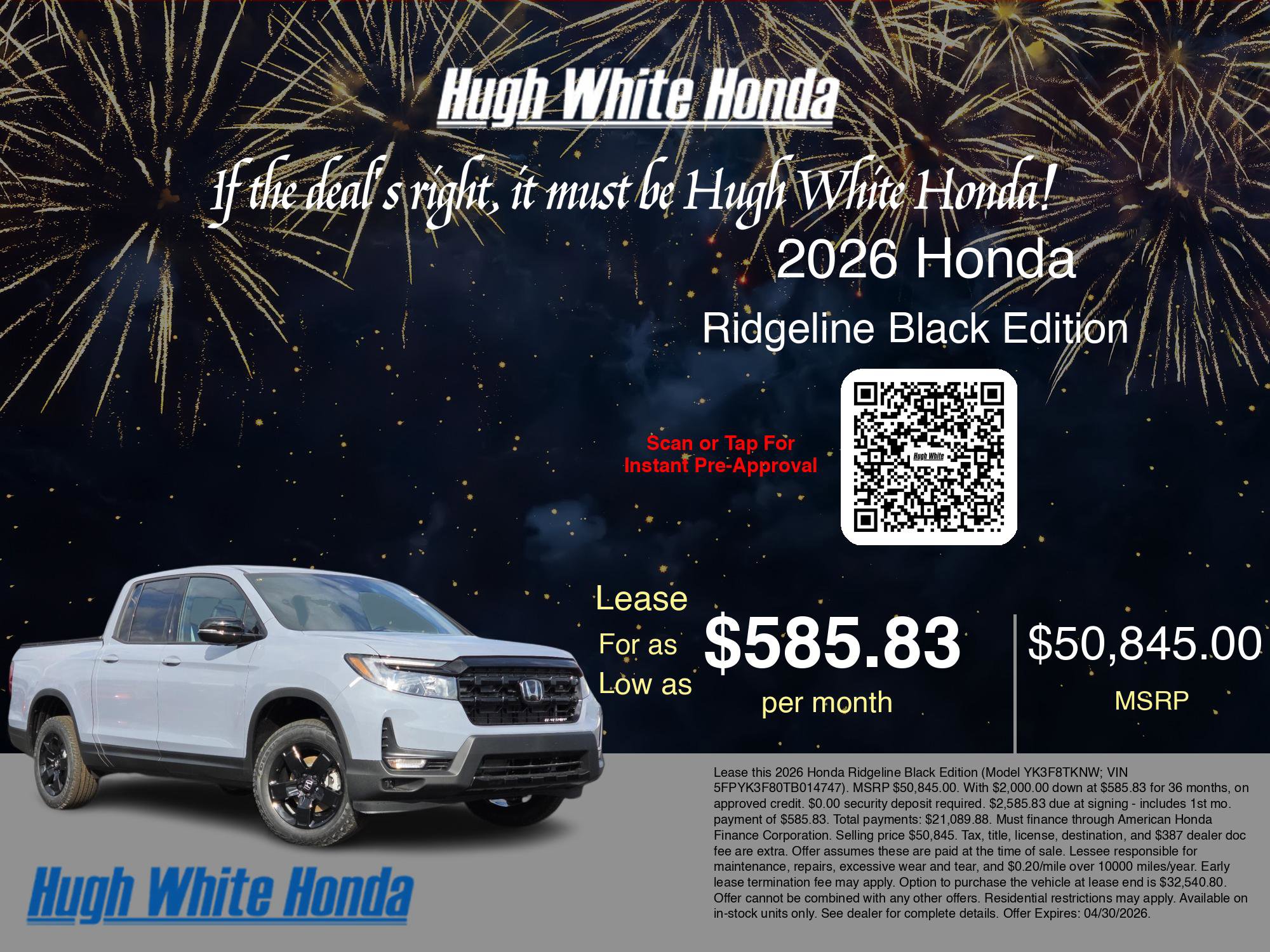 New 2026 Honda Ridgeline Black Edition image 3