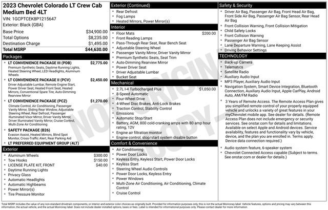 Used 2023 Chevrolet Colorado LT w/ LT Convenience Package III AWD/4WD image 30