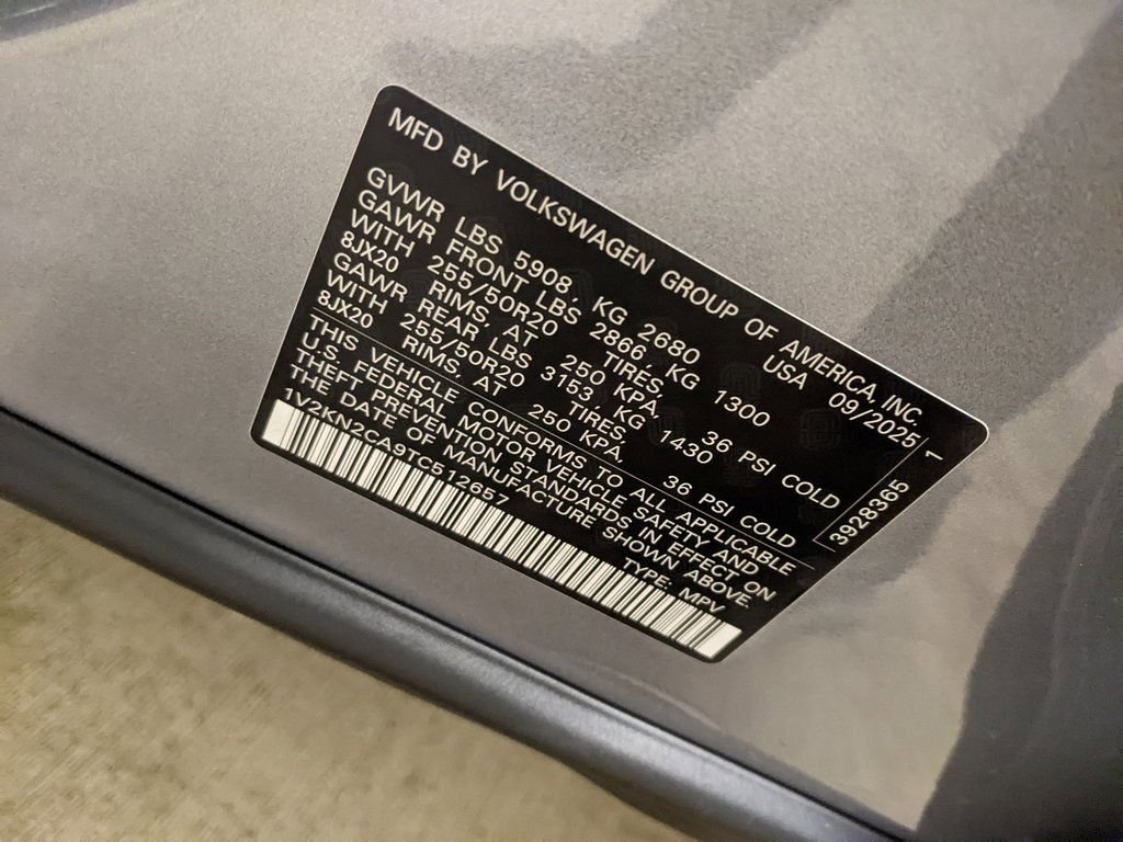 New 2026 Volkswagen Atlas SE image 30