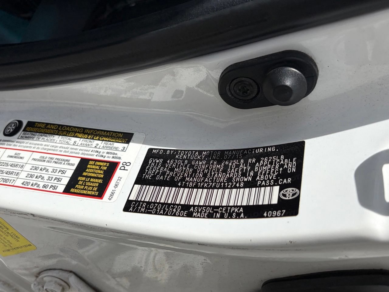 Used 2015 Toyota Camry XSE FWD image 14