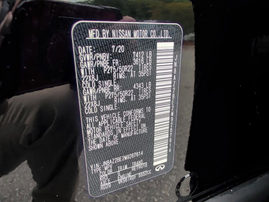 Used 2021 INFINITI QX80 Sensory w/ All-Season Package AWD/4WD image 32