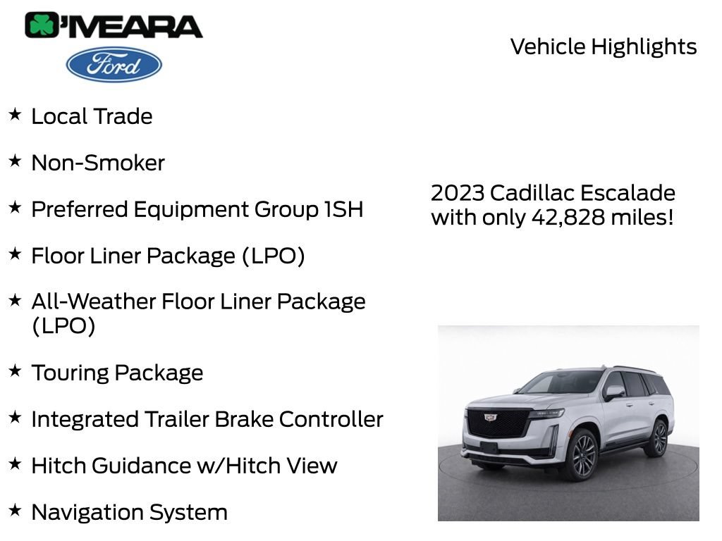 Used 2023 Cadillac Escalade Sport Platinum w/ LPO, Floor Liner Package AWD/4WD image 8
