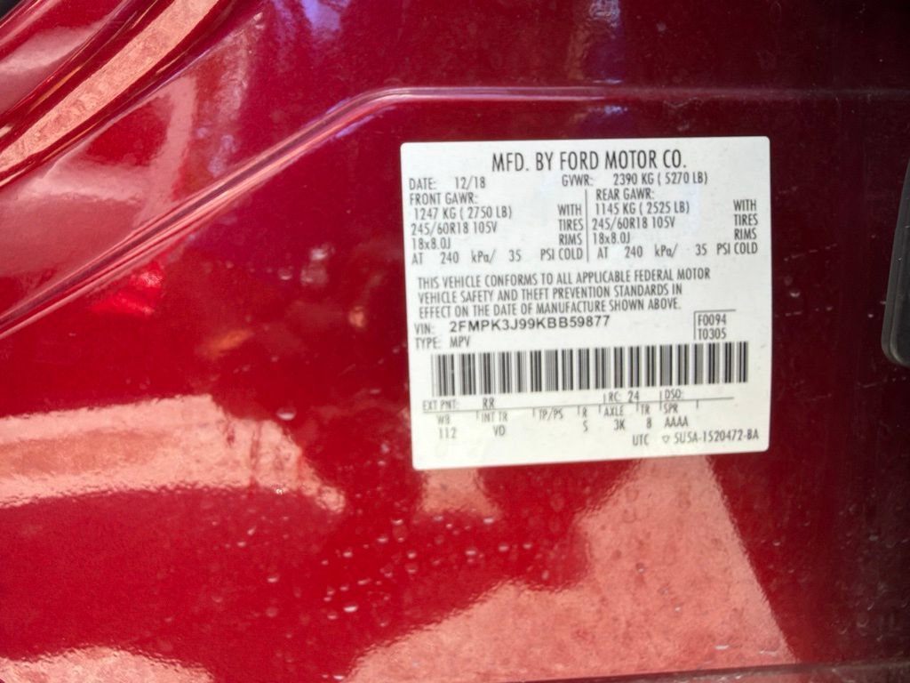 Used 2019 Ford Edge SEL w/ Equipment Group 201A FWD image 14