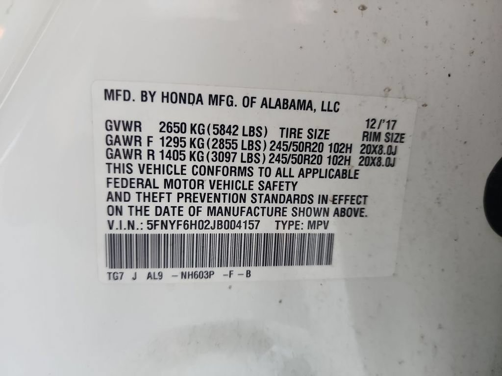 Used 2018 Honda Pilot Elite image 33